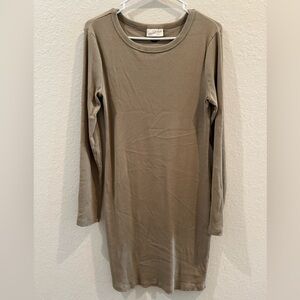 Universal Thread Long Sleeve Olive Green Dress